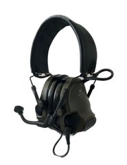 Тактические наушники активныe 3M™ PELTOR™ ComTac™ XPI Headset, (MT20H682FB-68), вертикальные с 1 аудиовыходом J11 (PELTOR), гибкий микрофон, зеленые 7100039830 фото