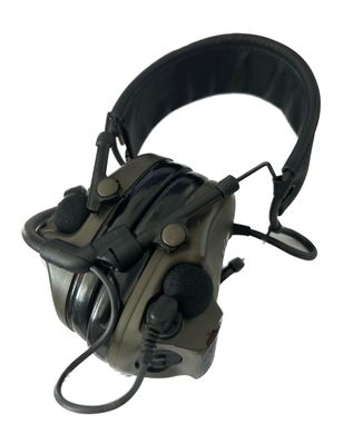 Тактические наушники активныe 3M™ PELTOR™ ComTac™ XPI Headset, (MT20H682FB-68), вертикальные с 1 аудиовыходом J11 (PELTOR), гибкий микрофон, зеленые 7100039830 фото