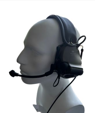 Тактичні навушники активні 3M™ PELTOR™ ComTac™ XPI Headset, (MT20H682FB-68), вертикальні з 1 аудіовиходом J11 (PELTOR), гнучкий мікрофон, зелені 7100039830 фото