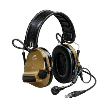 Тактичні активні навушники військові 3M&trade; PELTOR&trade; ComTac&trade; VI, NIB Headset, NATO wired, Green (MT20H682FB-86N), вертикальні з 1 аудіовиходом J11 (NATO) 7100168800 фото