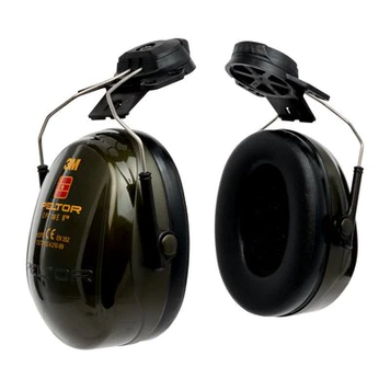 Навушники протишумові 3M&trade; PELTOR&trade; Optime&trade; II, 30 дБ, зелені, з кріпленням на захисну каску, H520P3E-410-GQ 7000039621 фото